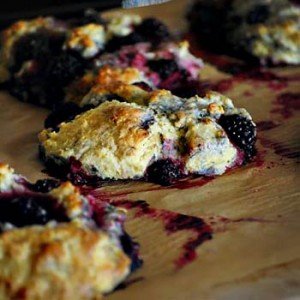 marion blackberry scones just removed from the oven