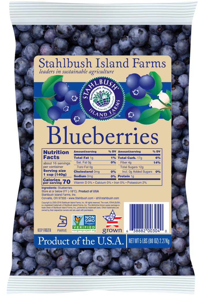 FSBlueberriesBag Stahlbush Island Farms