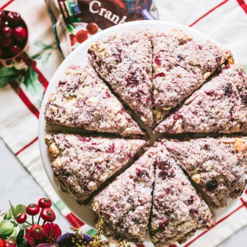 Cranberry White Chocolate Scones