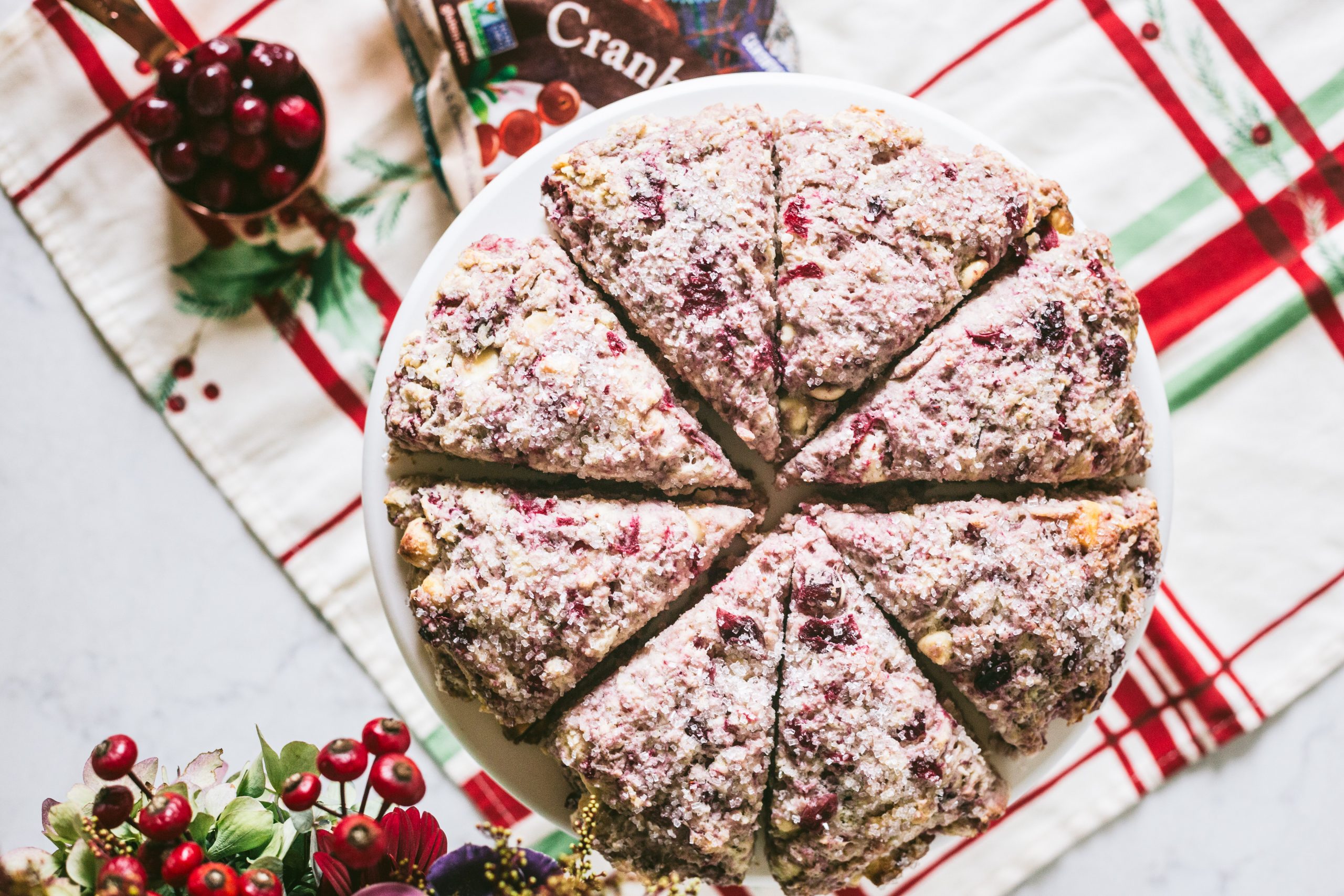 Cranberry White Chocolate Scones