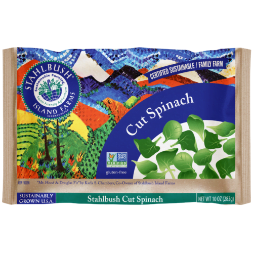 cut spinach