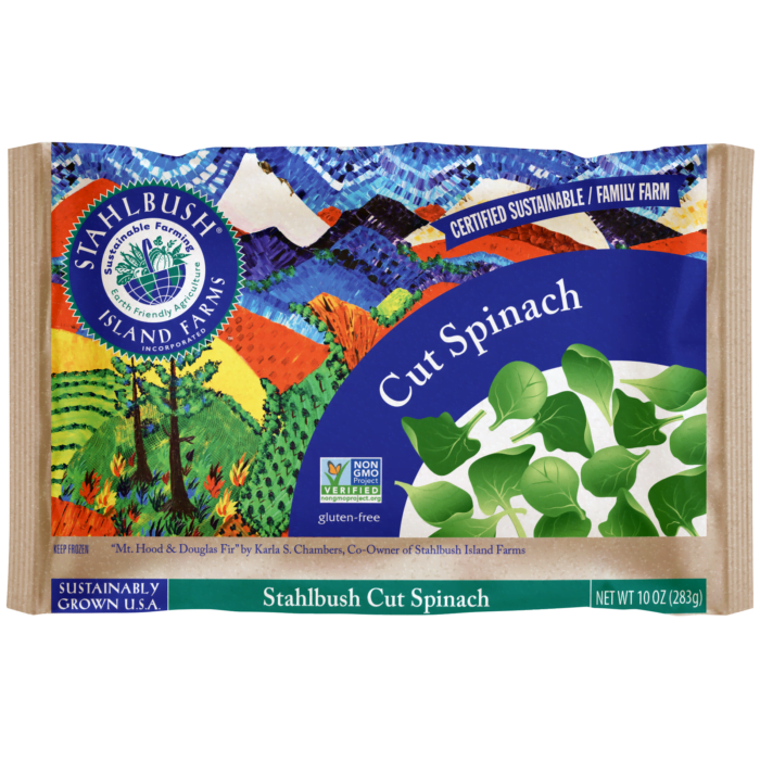cut spinach