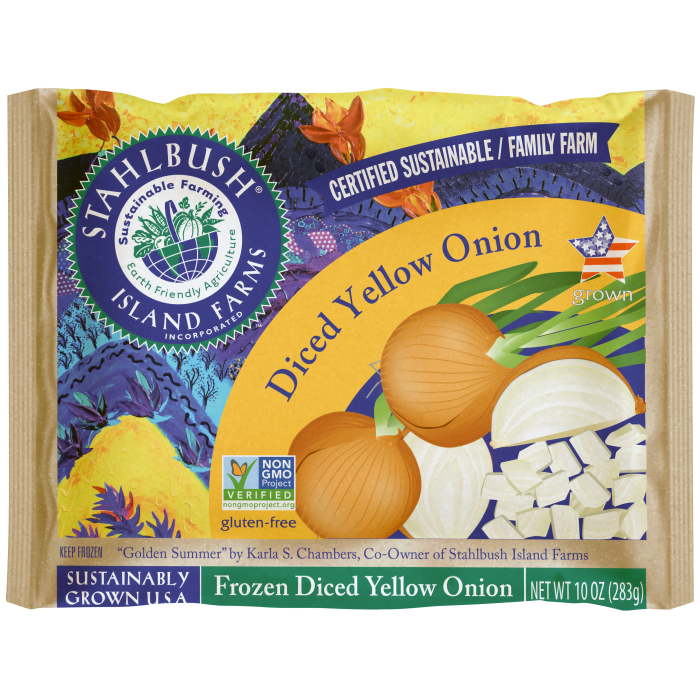 Stahlbush Island Farms Diced Yellow Onion 10oz.