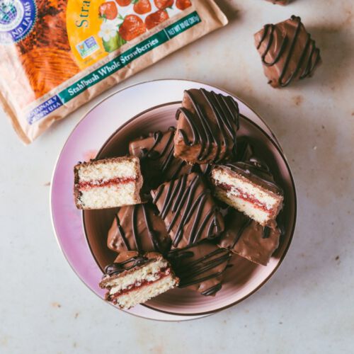 Strawberry Chocolate Petit Fours