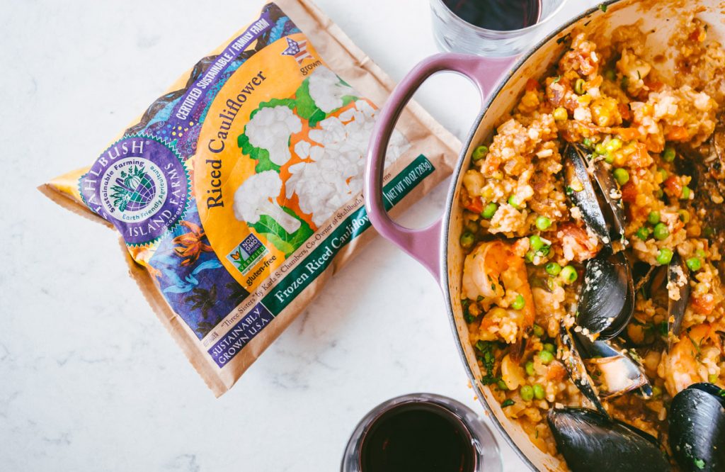 Cauliflower Rice Paella