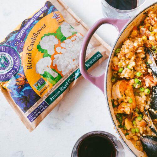 Cauliflower Rice Paella