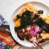 French Toast with Blueberry Sauce