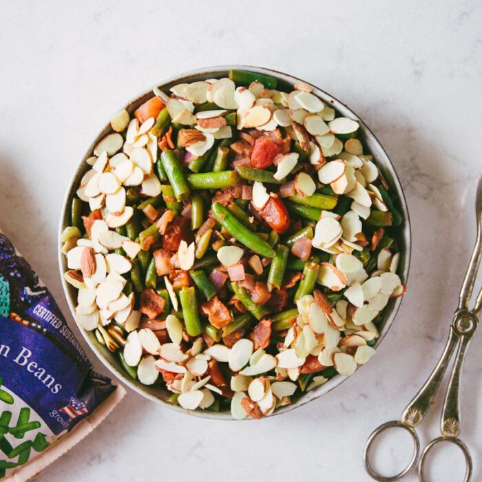 Bacon Balsamic Green Bean Casserole
