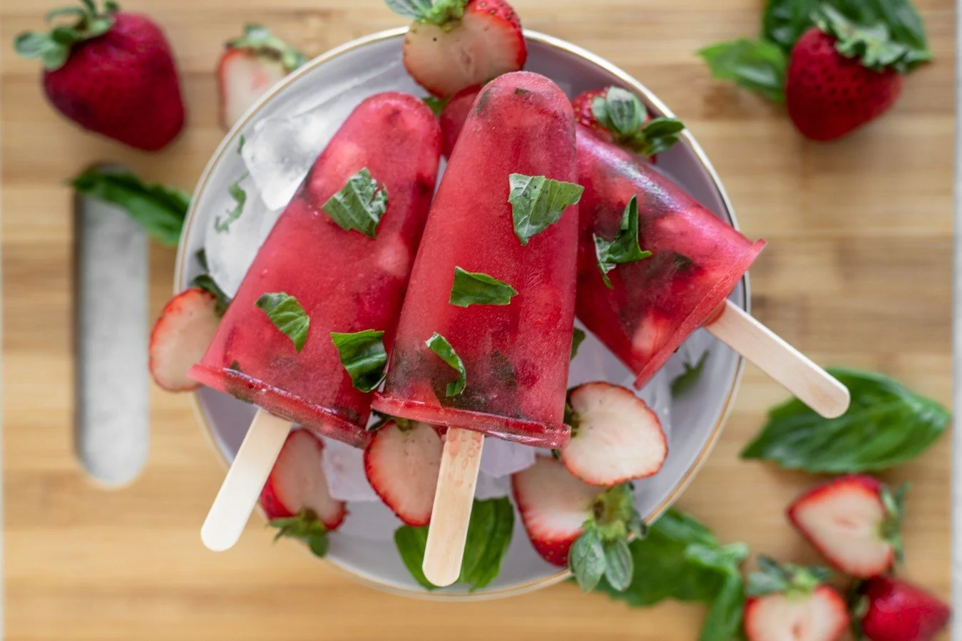 Strawberry Lemon Pops