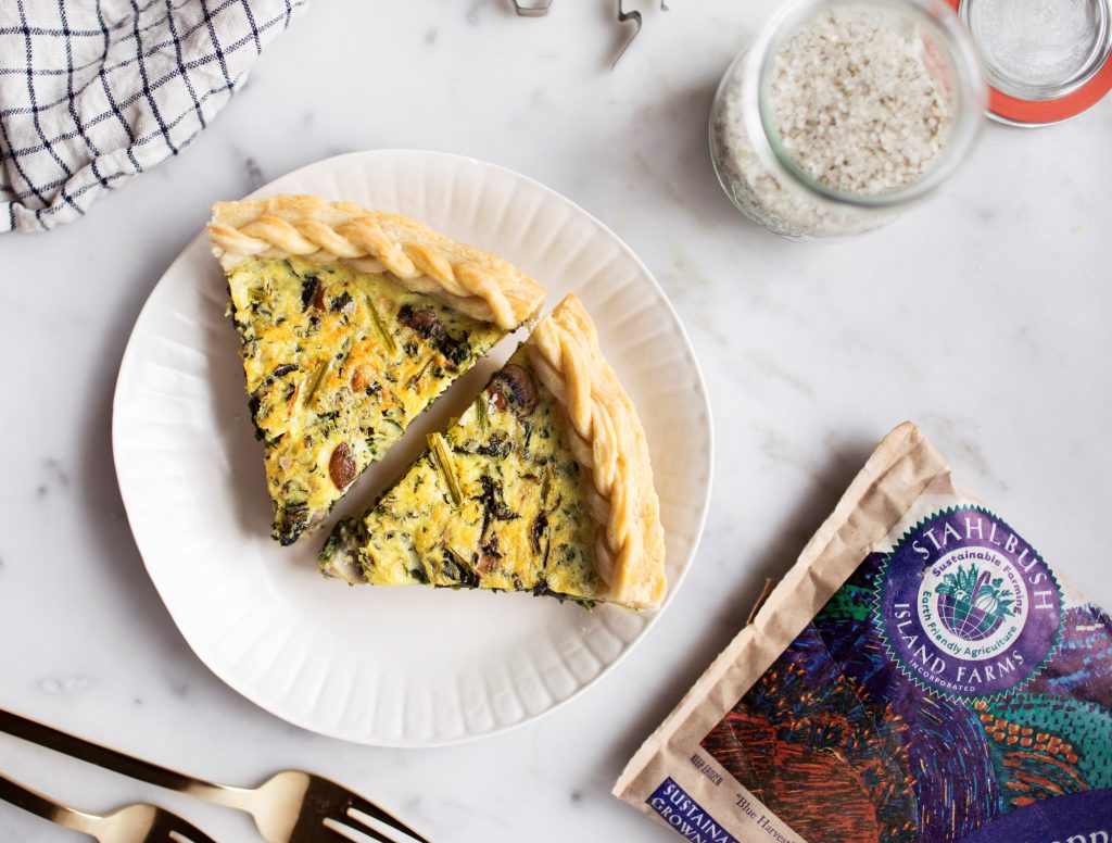 Kale & Mushroom Quiche