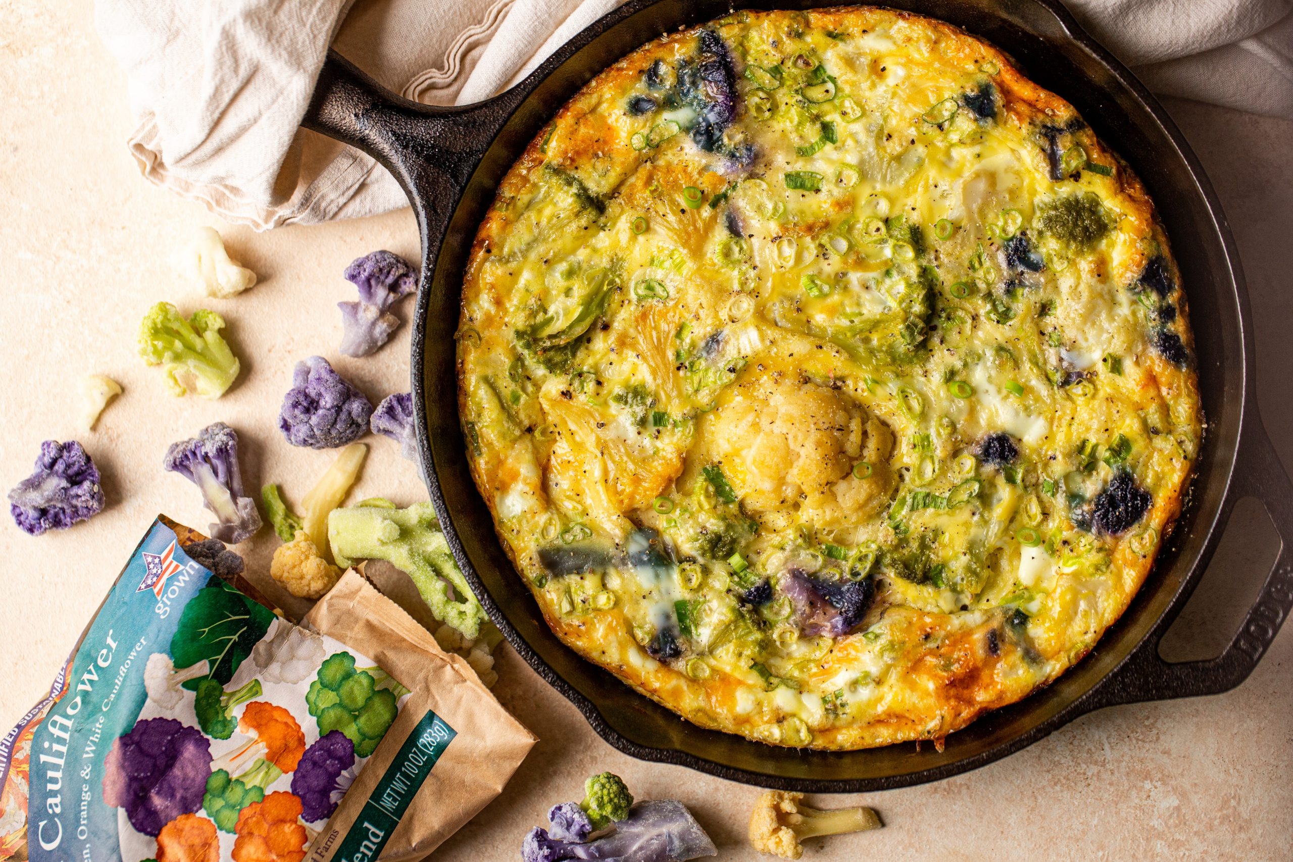 Cauliflower Frittata-1158-landscape Cauliflower Cheddar Frittata