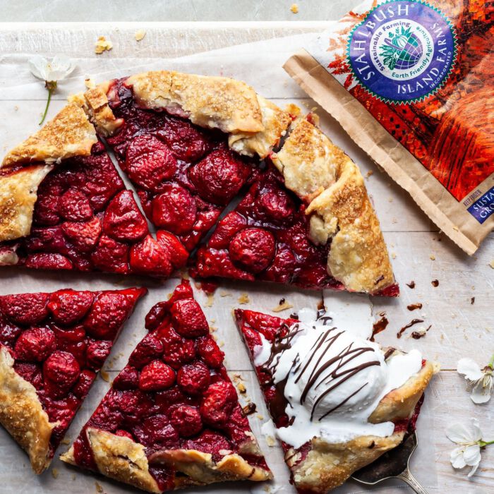 IG Crop Branded Strawberry Galette by Bronwyn Fraser