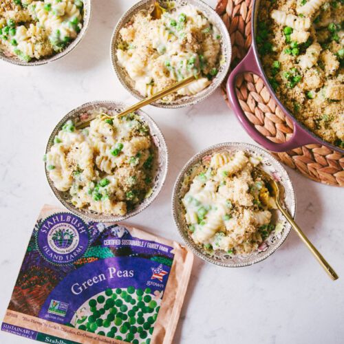 Cheesy Pasta & Peas