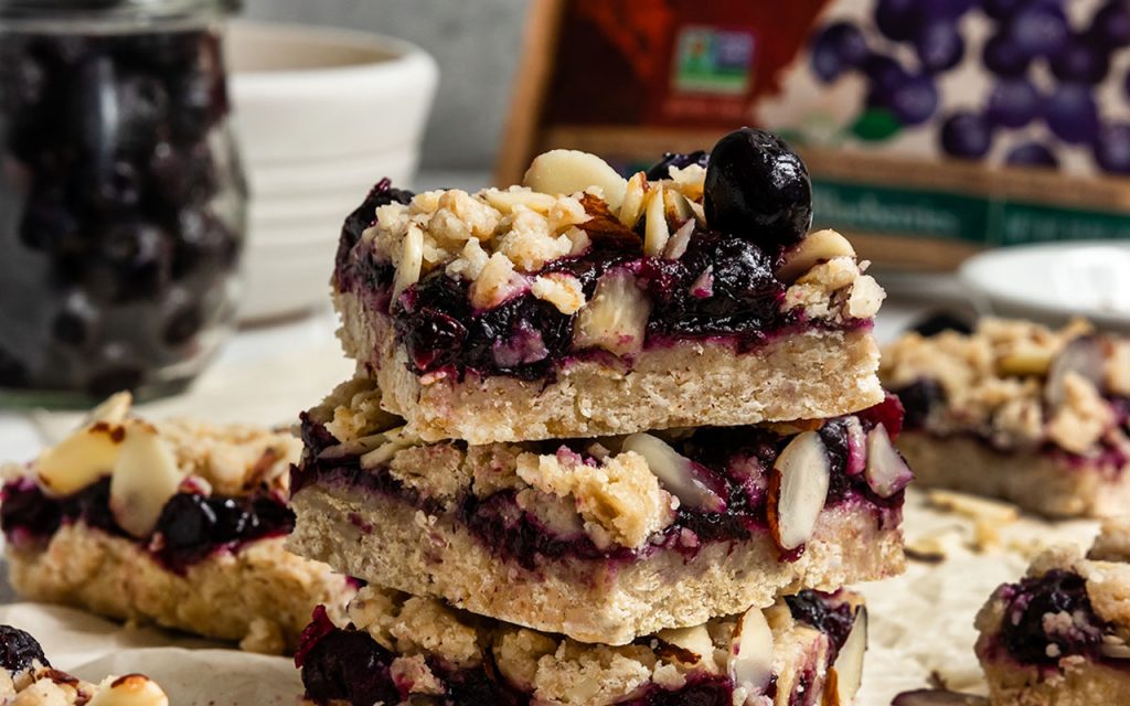 Blueberry Almond Crumble Bars