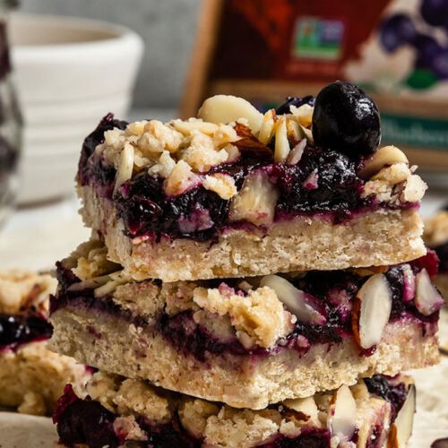 Blueberry Almond Crumble Bars