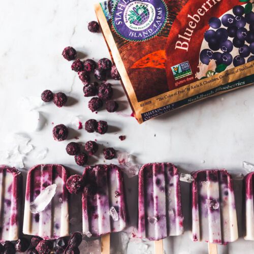 Blueberry Coconut Creamsicles