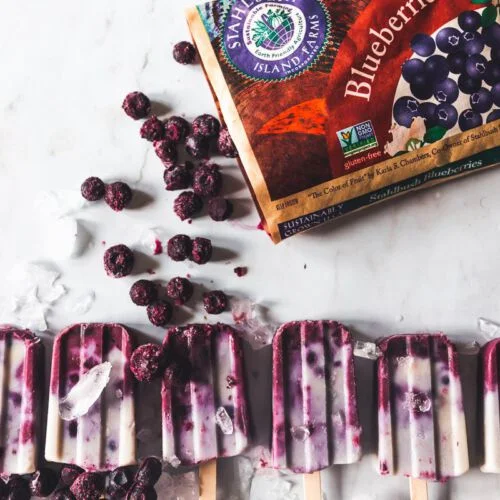 Blueberry Coconut Creamsicles