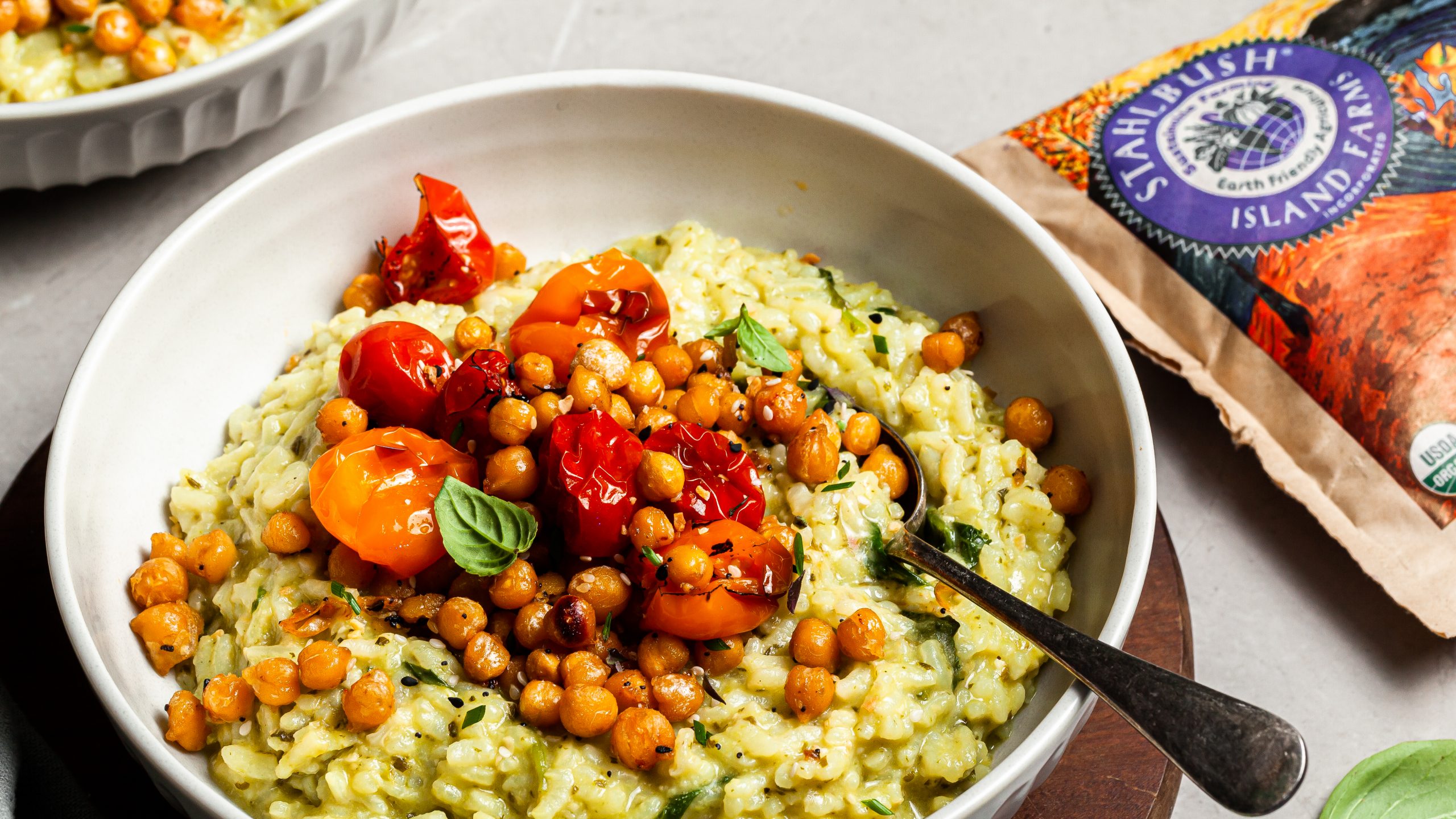 Branded 16 x9 Pesto Risotto