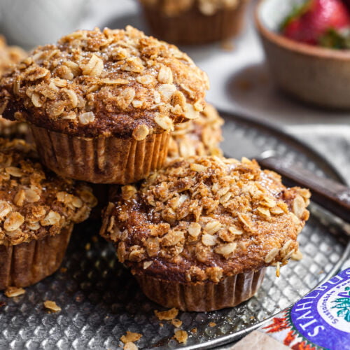 Roasted Strawberry Muffins