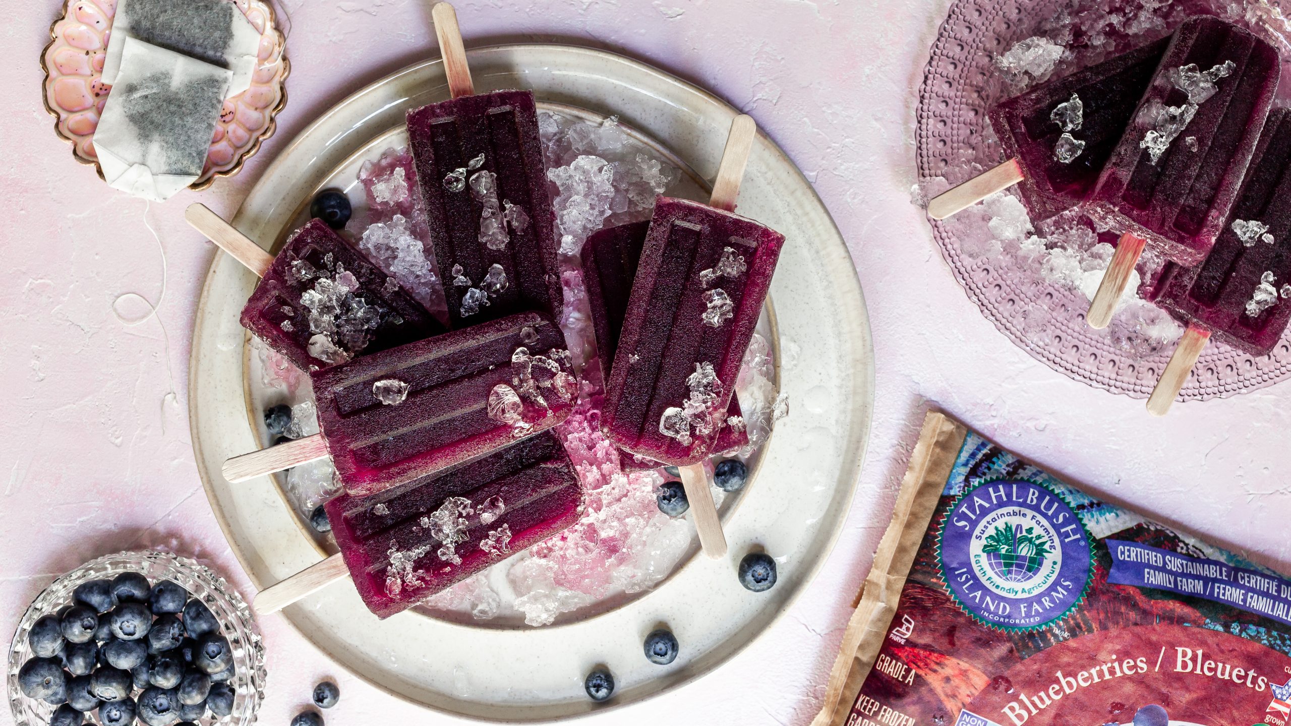Blueberry Earl Grey Popsicles