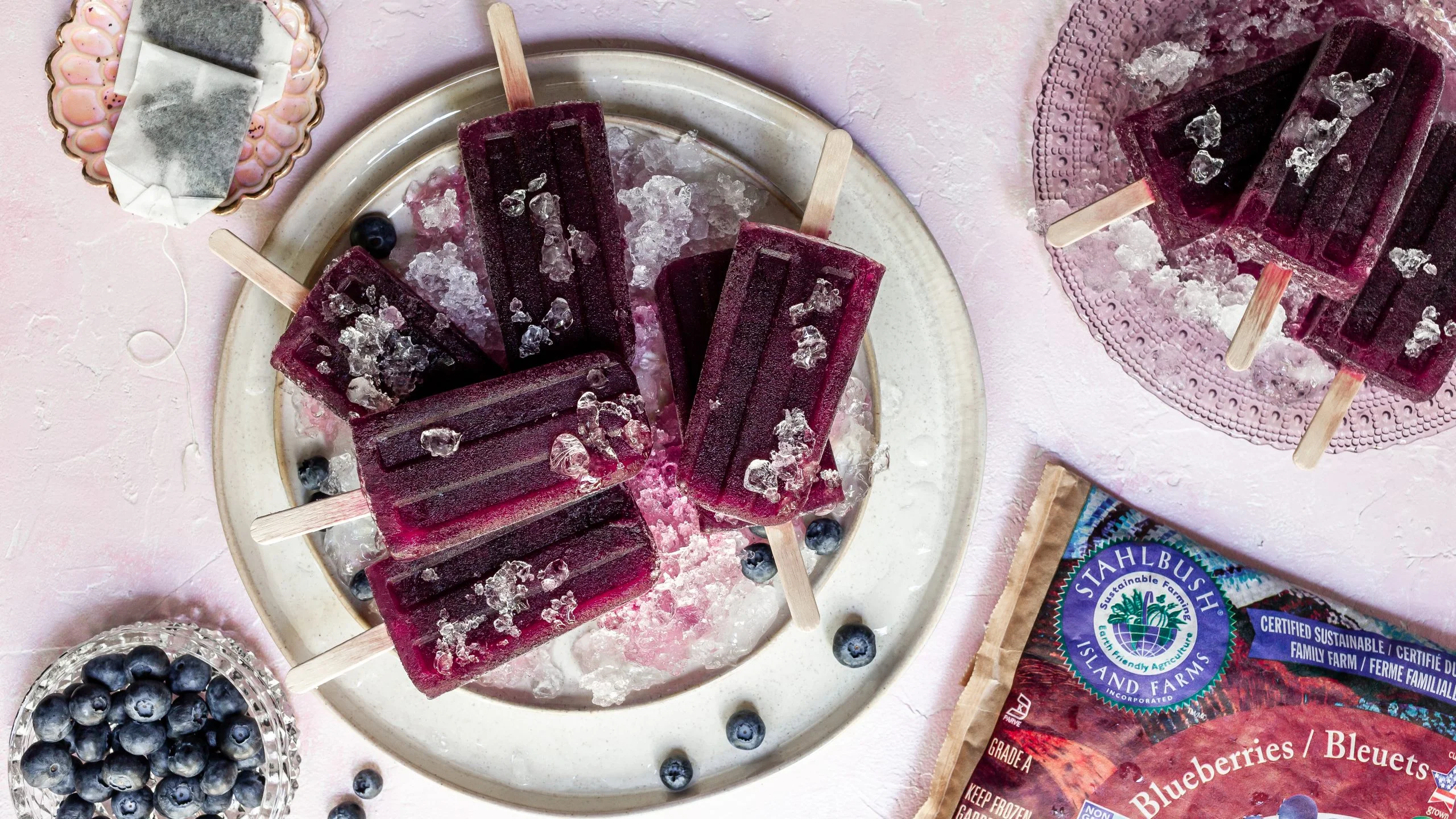 Blueberry Earl Grey Popsicles