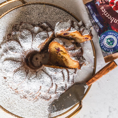 Cranberry Caramel Bundt Cake