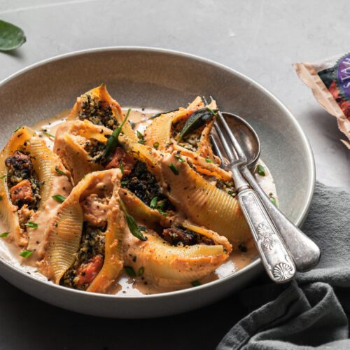 Vegan Butternut Squash & Sage Stuffed Shells