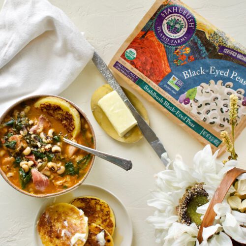 Black-Eyed Peas and Greens Soup