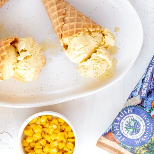 Browned Butter Sweet Corn Ice Cream