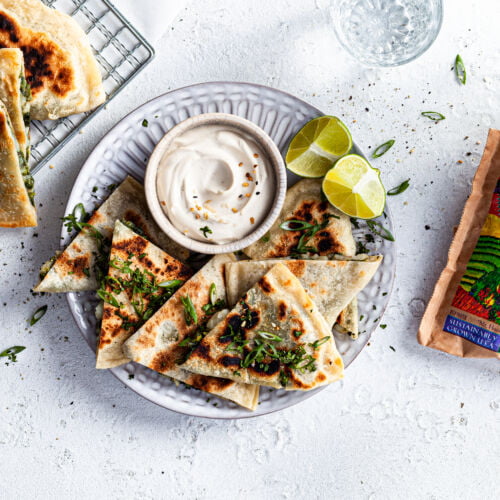 Easy Spinach Stuffed Flatbread