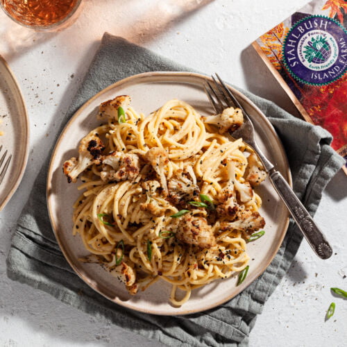 Garlic Miso Cauliflower Pasta