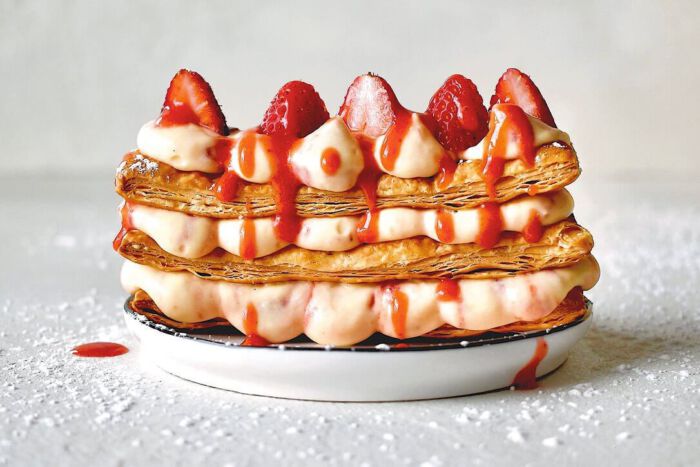 Strawberry Lemonade Mille Feuille