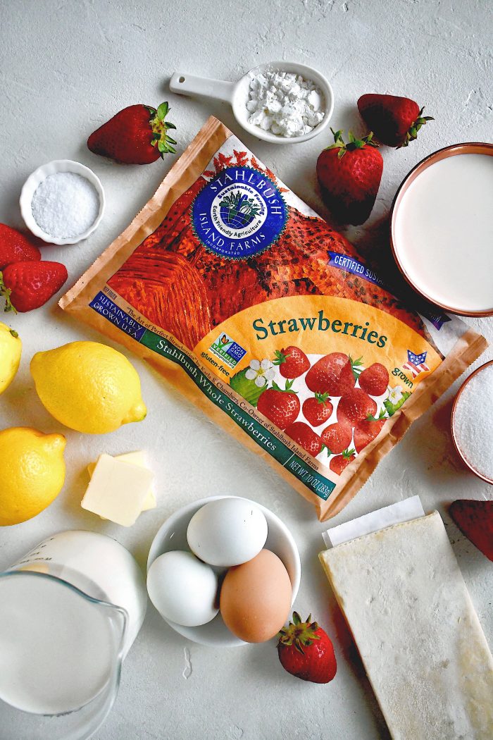 Strawberry Lemonade Mille Feuille Stahlbush Island Farms Frozen Strawberries