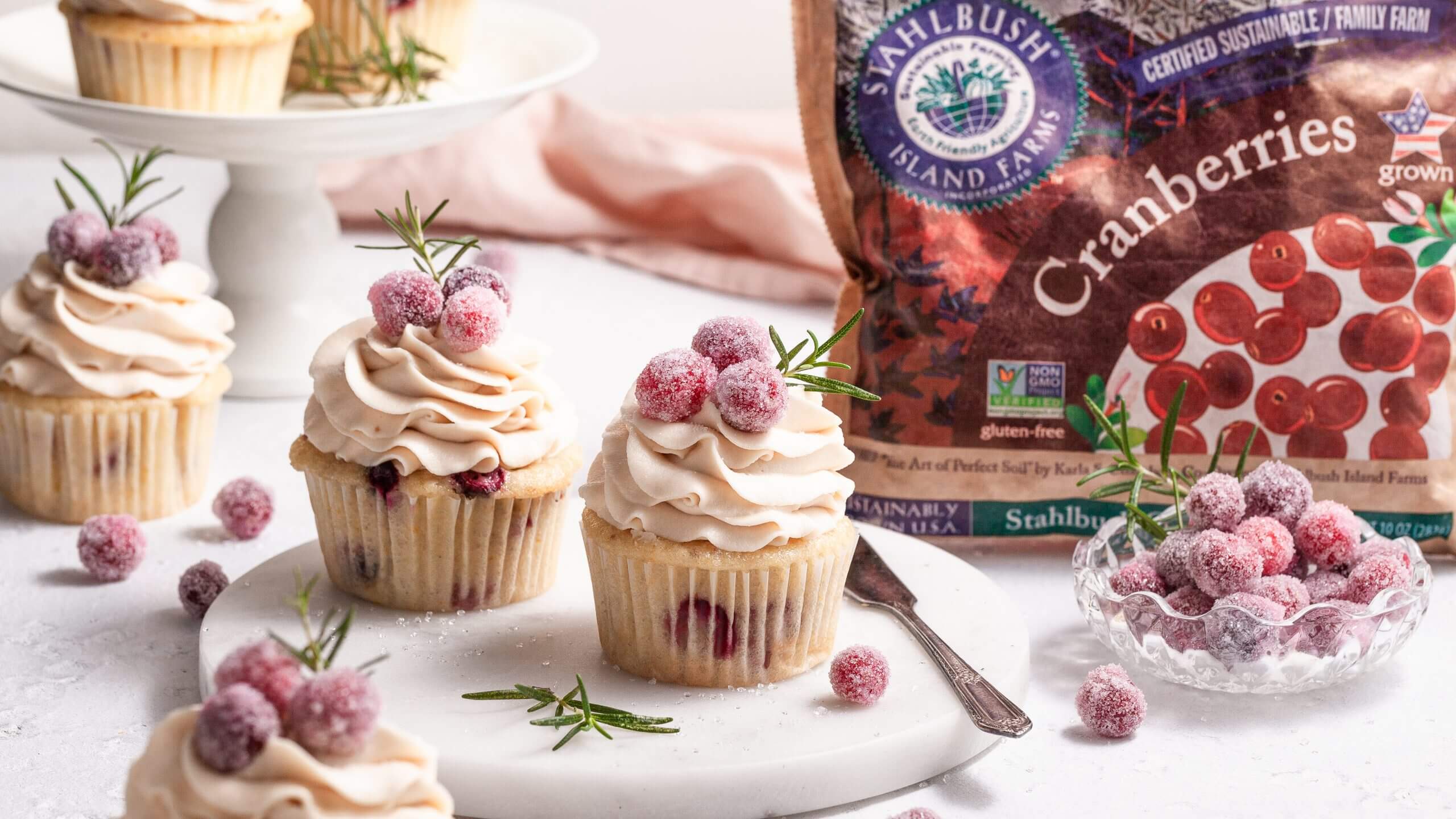 Vegan Cranberry Orange Cupcakes