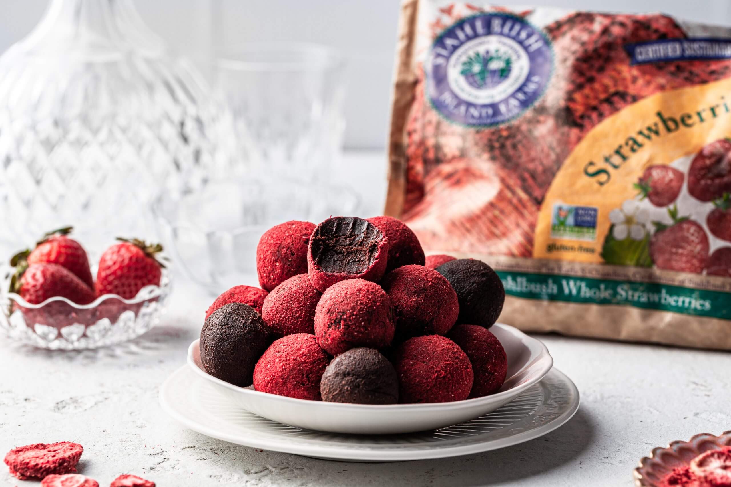 Chocolate Strawberry Truffles Stahlbush Island Farms Frozen Strawberries Chocolate Strawberry Truffles