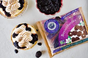 Boysenberry Lemon Meringue Tarts
