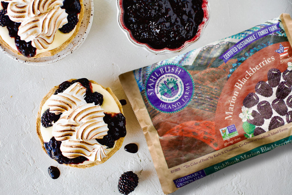 blackberry lemon tarts