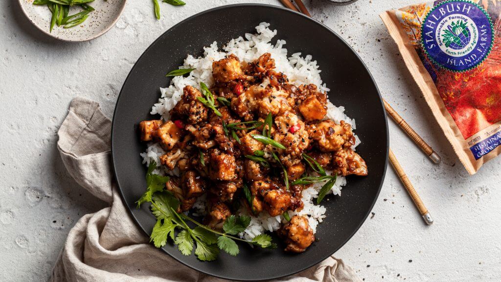 Black Pepper Tofu Cauliflower