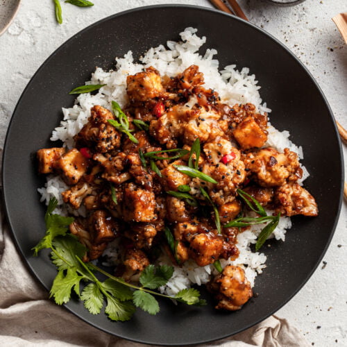 Black Pepper Tofu Cauliflower