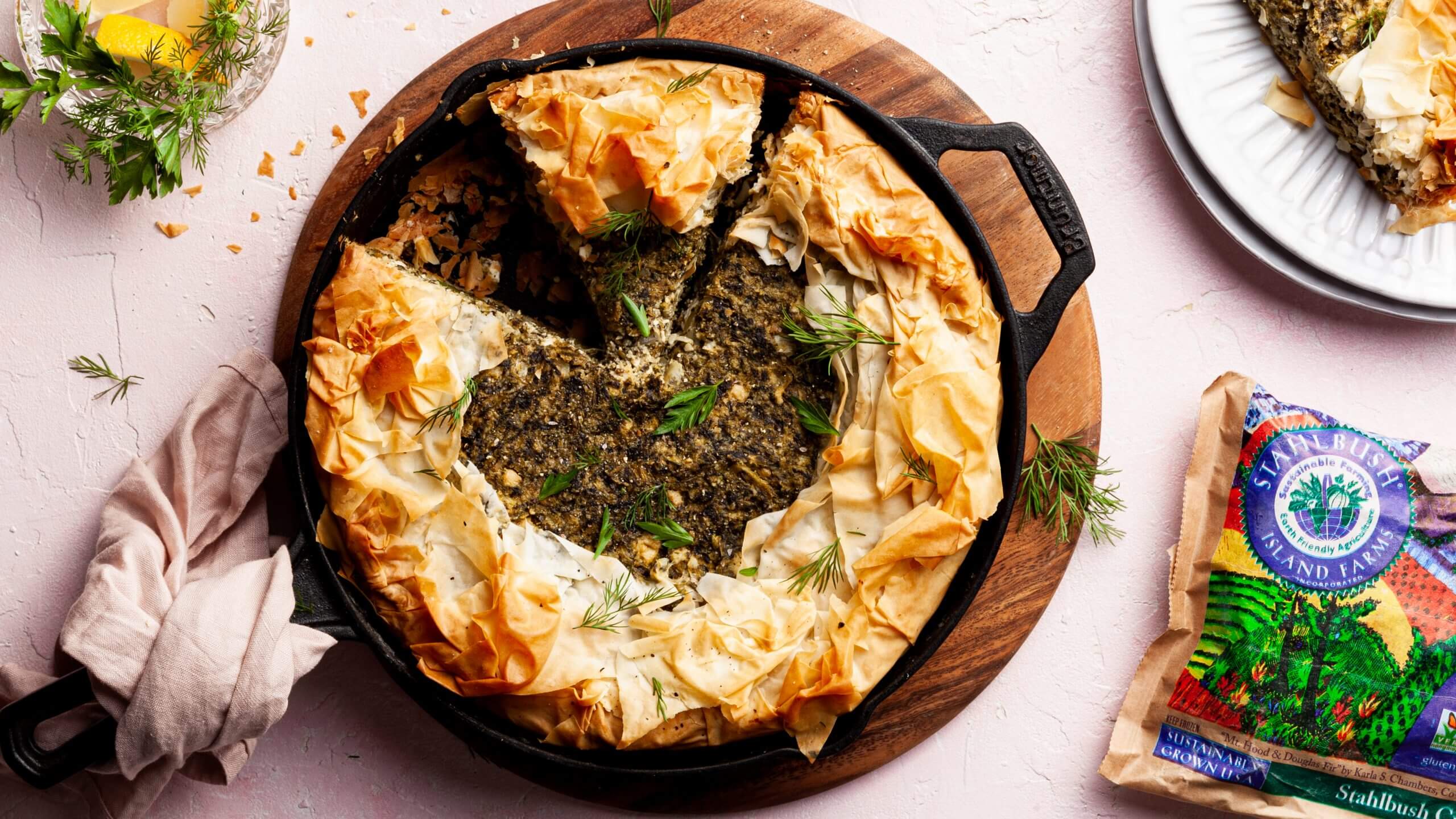 16 x 9 Branded Spanakopita Stahlbush Island Farms Spinach