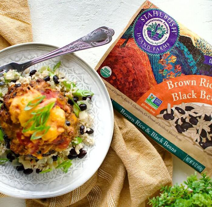 Stahlbush Island Farms Frozen Brown Rice & Black Beans