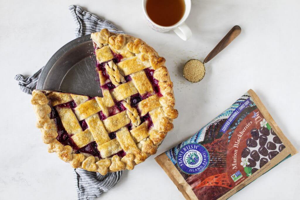 Rhubarb Marionberry Pie
