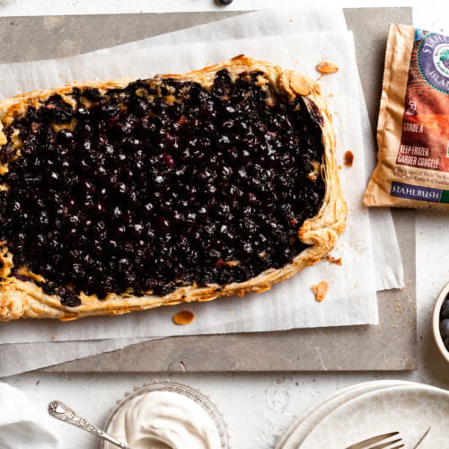 Blueberry Almond Tart