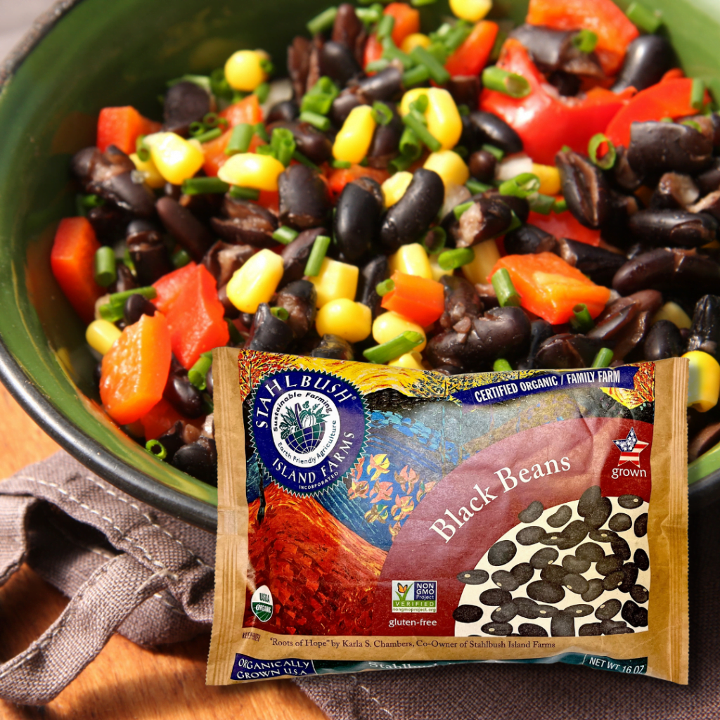 Organic Black Beans Stahlbush Island Farms