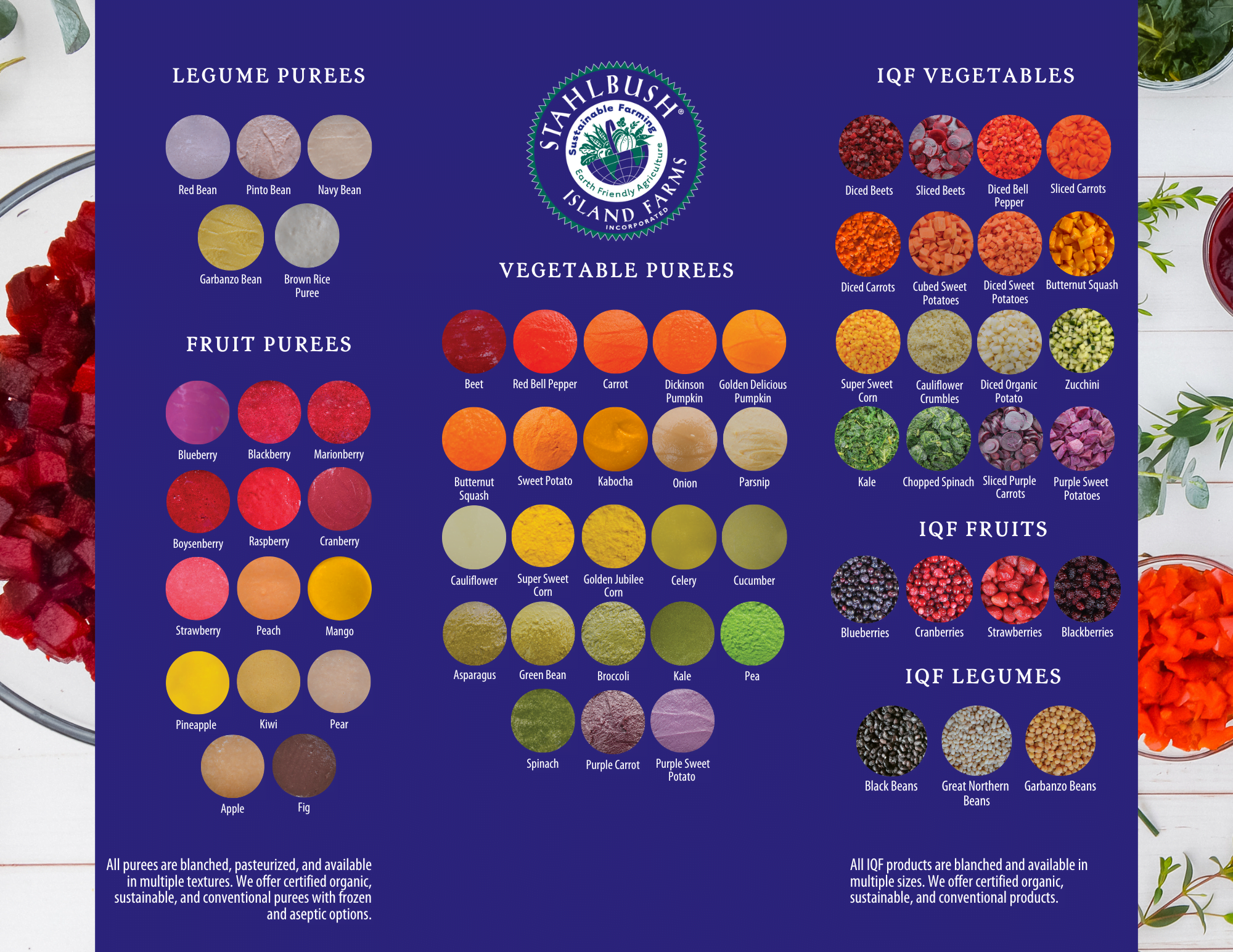 Stahlbush Island Farms Product Catalog