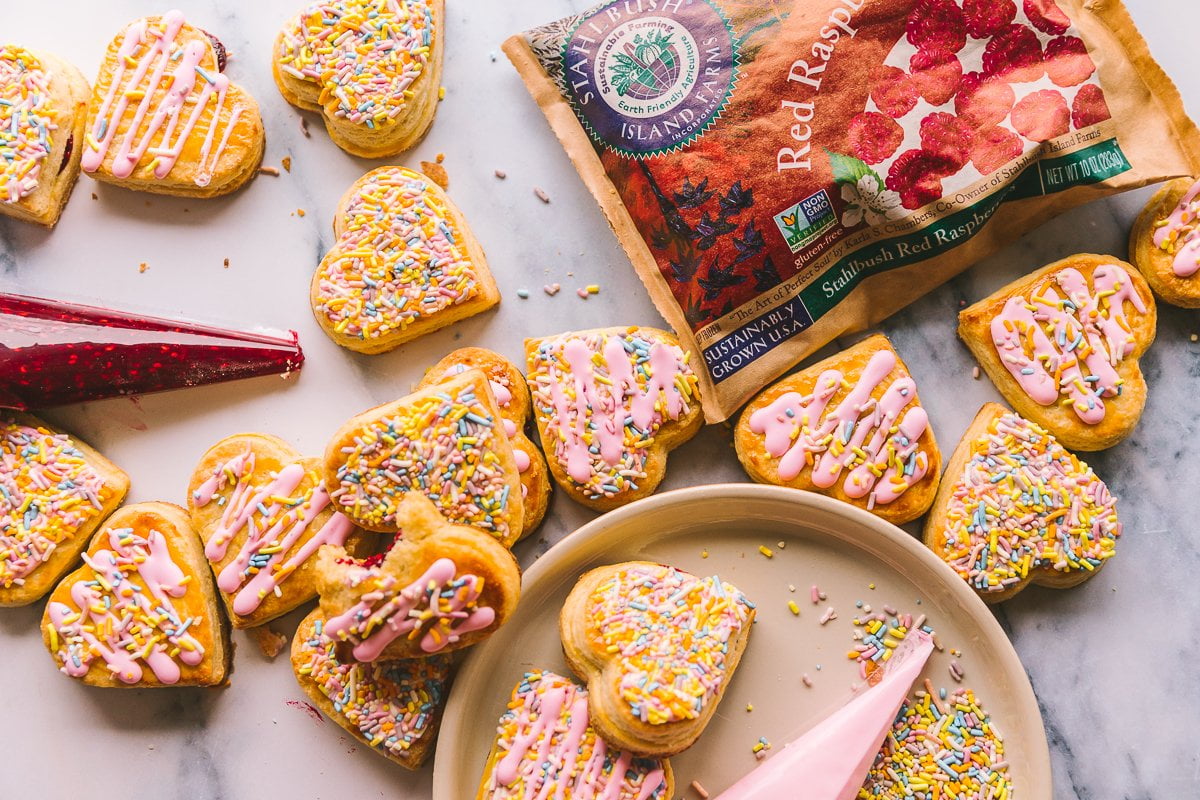 RaspTarts-15 Heart Shaped Raspberry Tarts
