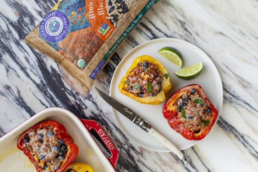 Stahlbush Island Farms Mexican Stuffed Peppers with Black Beans and Brown Rice