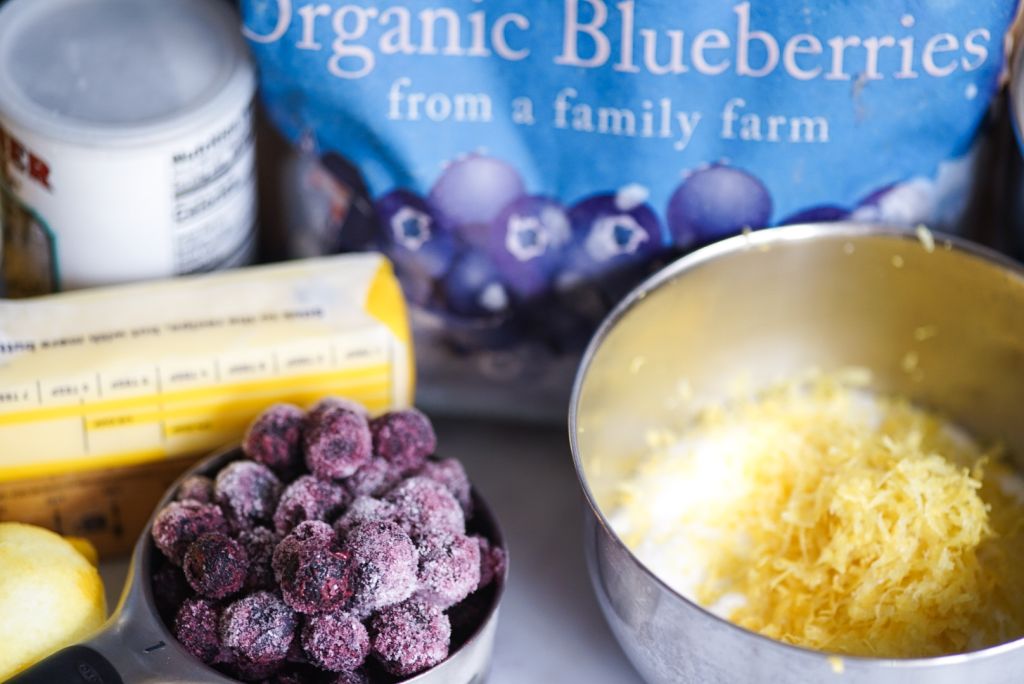 Stahlbush Island Farms Organic Frozen Blueberries and baking ingredients