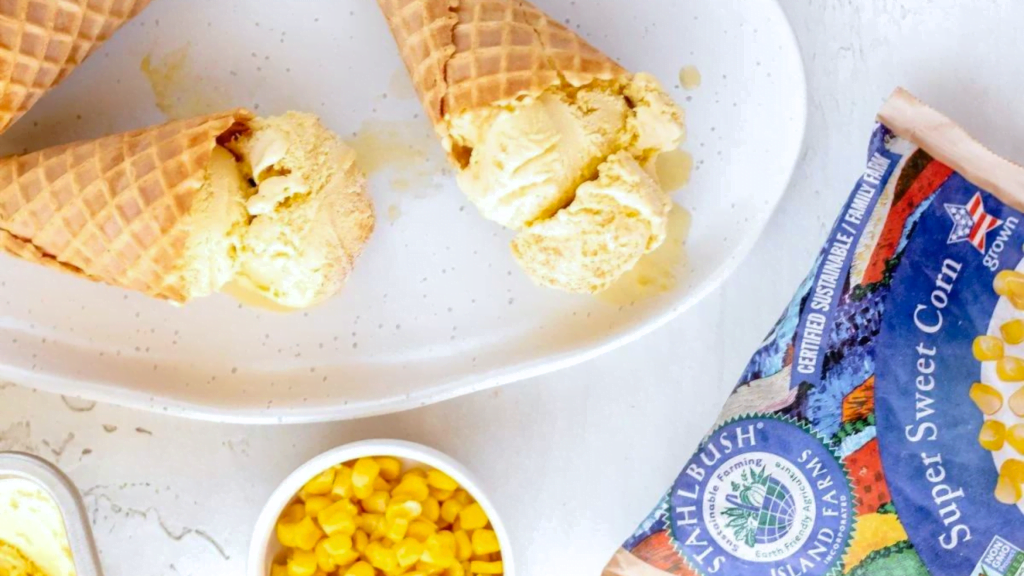 browned butter sweet corn ice cream