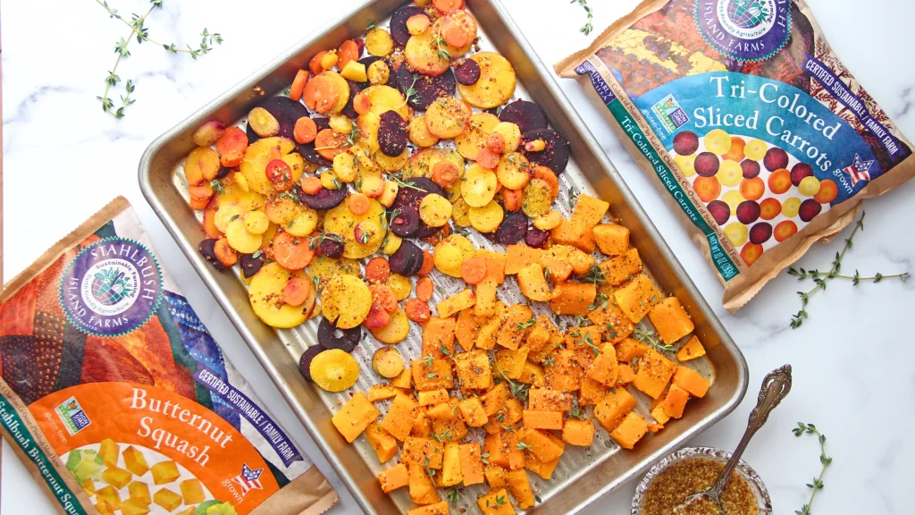 roasted veggies harvest salad